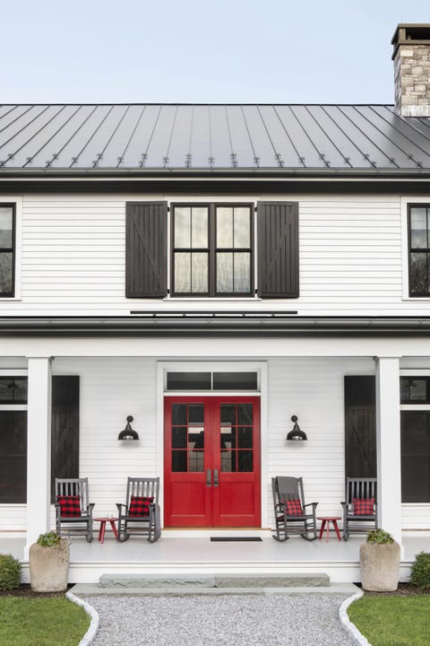 front door colors bright red