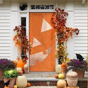 halloween front door cover decoration