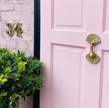 front door paint  pink front door