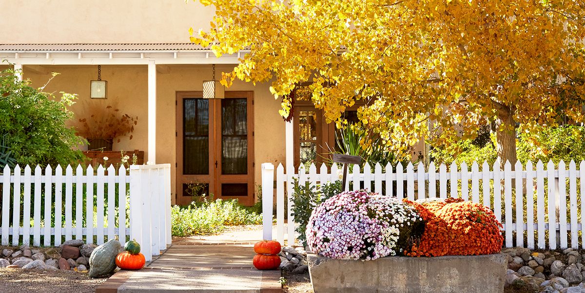 front porch decorating for fall