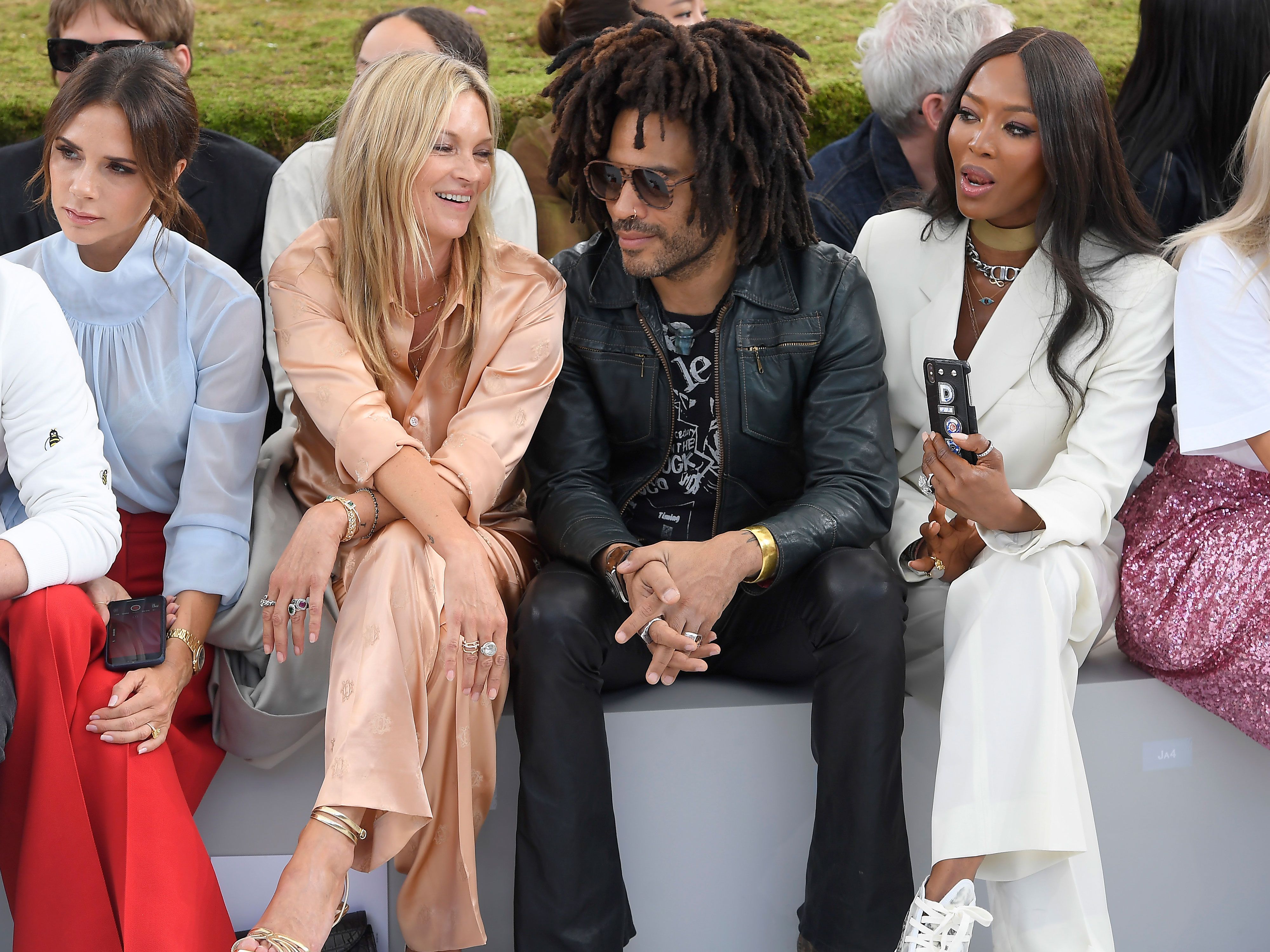 Kim Jones, the Designer Kate Moss and Naomi Campbell Reunited on