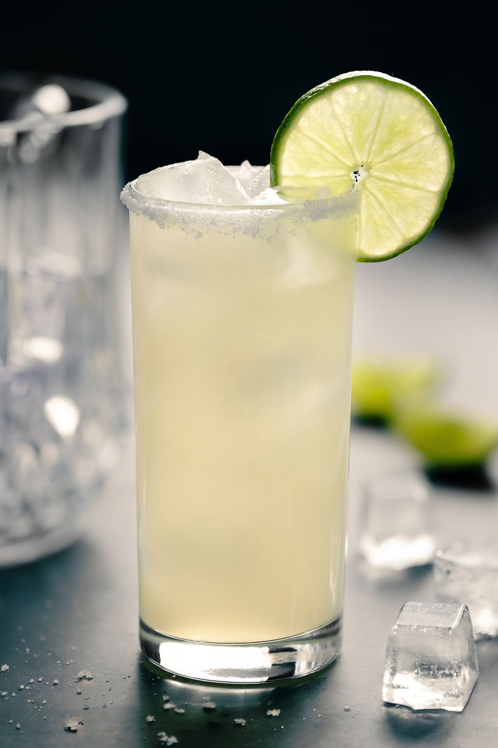 front view of margarita cocktail