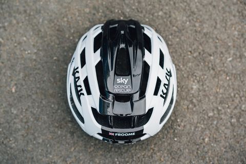 Chris Froome's Kask Valegro Helmet With New Black and White Color Scheme