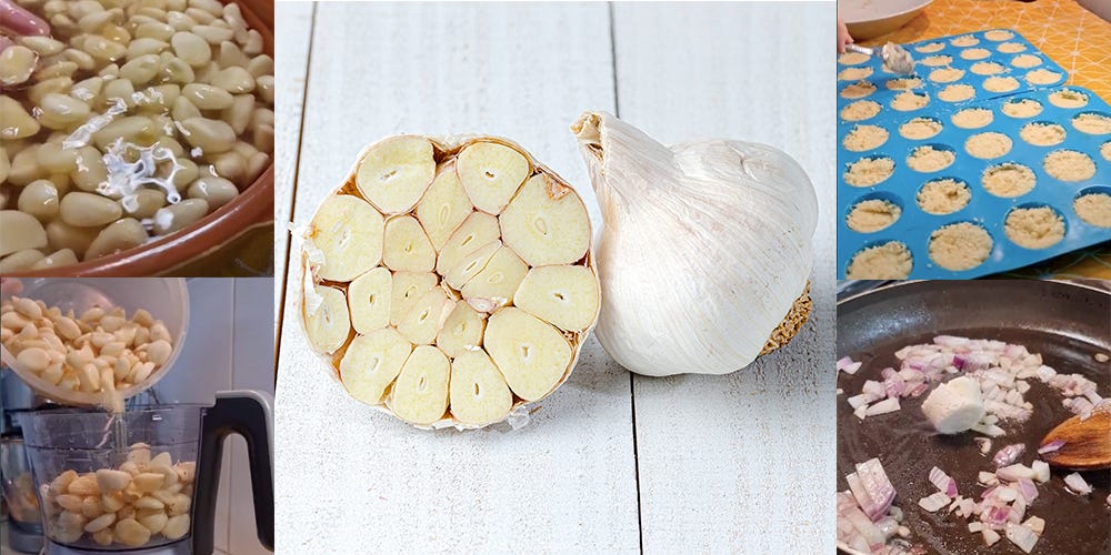 How to Make Frozen Garlic Cubes + 4 Other Garlic Hacks