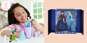 the frozen color reveal and 10th anniversary collector dolls are two good housekeeping picks for best frozen gifts