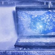 Frozen laptop computer