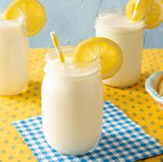 frozen lemonade recipe in mason jars with lemon slices