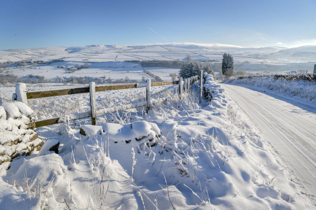 The first widespread snowfall of 2019 in pictures