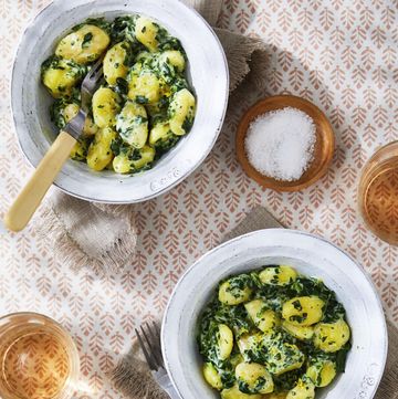 gnocchi with creamed spinach