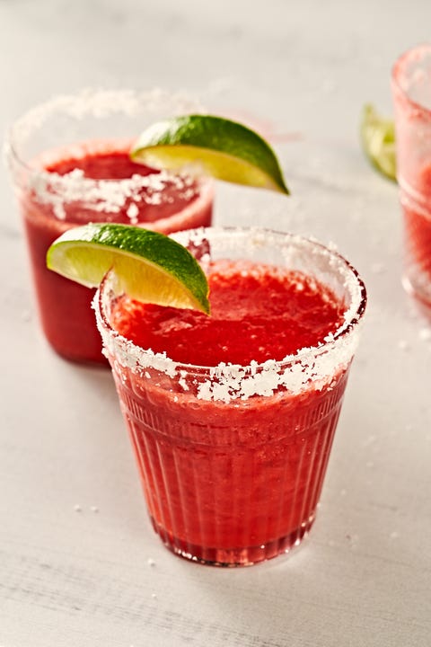 frozen strawberry margaritas