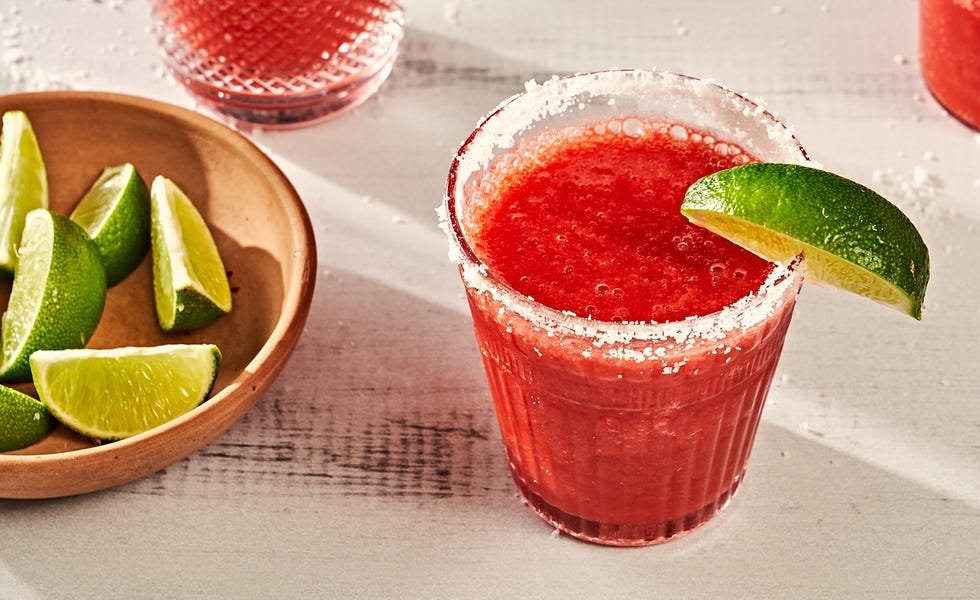 Frozen strawberry margarita