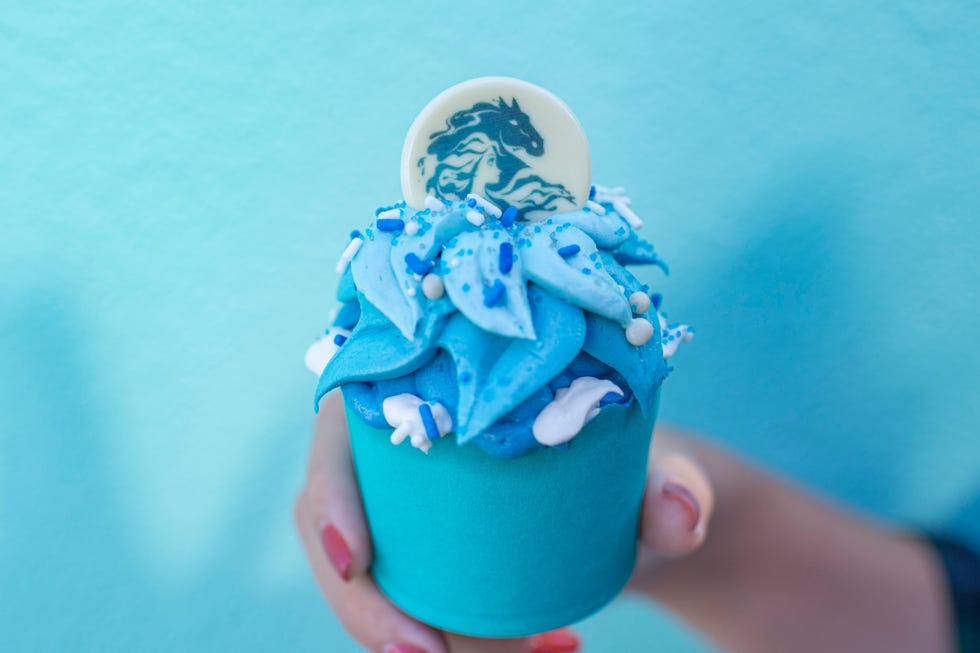 Blue, Frozen dessert, Food, Dessert, Dairy, Ice cream, Ice cream cone, 
