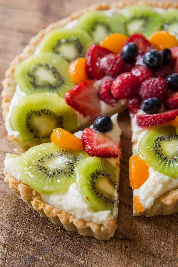 Dish, Food, Cuisine, Fruit salad, Ingredient, Kiwifruit, Fruit, Tart, Baked goods, Produce, 