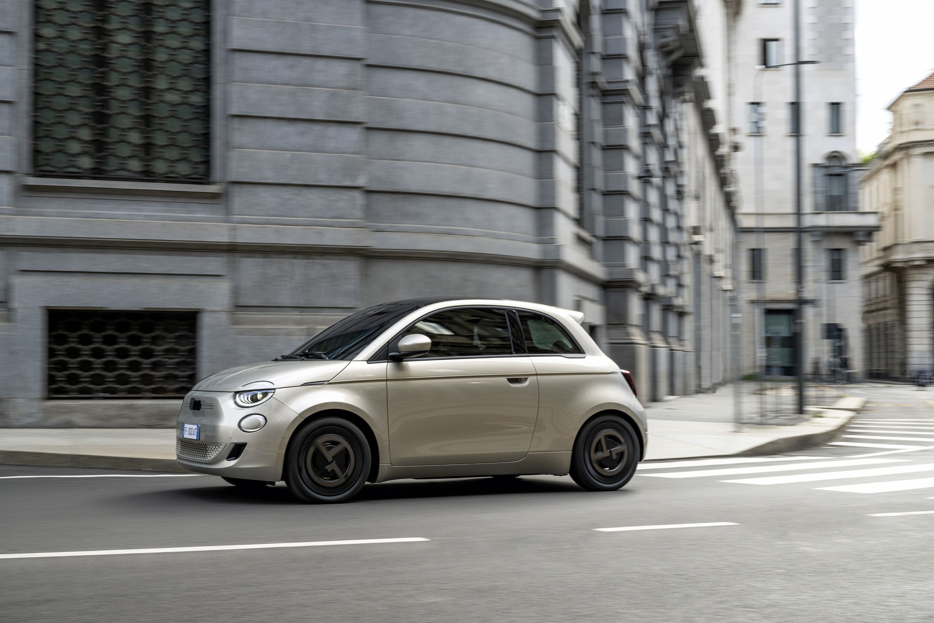 image of "View Photos of the 2025 Fiat 500e Giorgio Armani Edition"