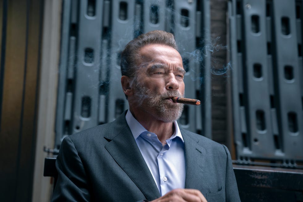 fubar arnold schwarzenegger as luke brunner in episode 101 of fubar cr christos kalohoridisnetflix © 2023