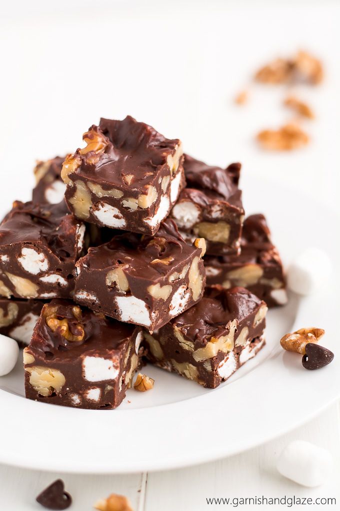 25 Best Fudge Recipes Easy Homemade Fudge Ideas   Fudge Recipes Rocky Road Fudge 65772c64bdf08 