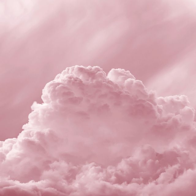 full frame of the abstract background with colorful clouds on a pink background