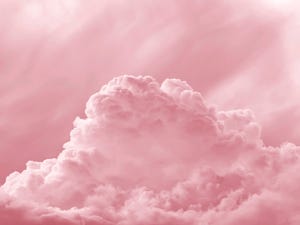 full frame of the abstract background with colorful clouds on a pink background