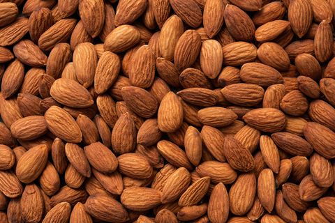 full frame shot of almonds