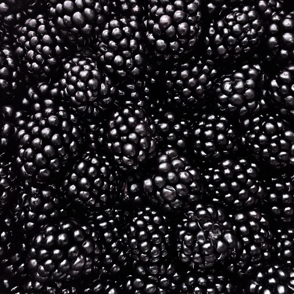 Full Frame Shot Of Blackberries At Market