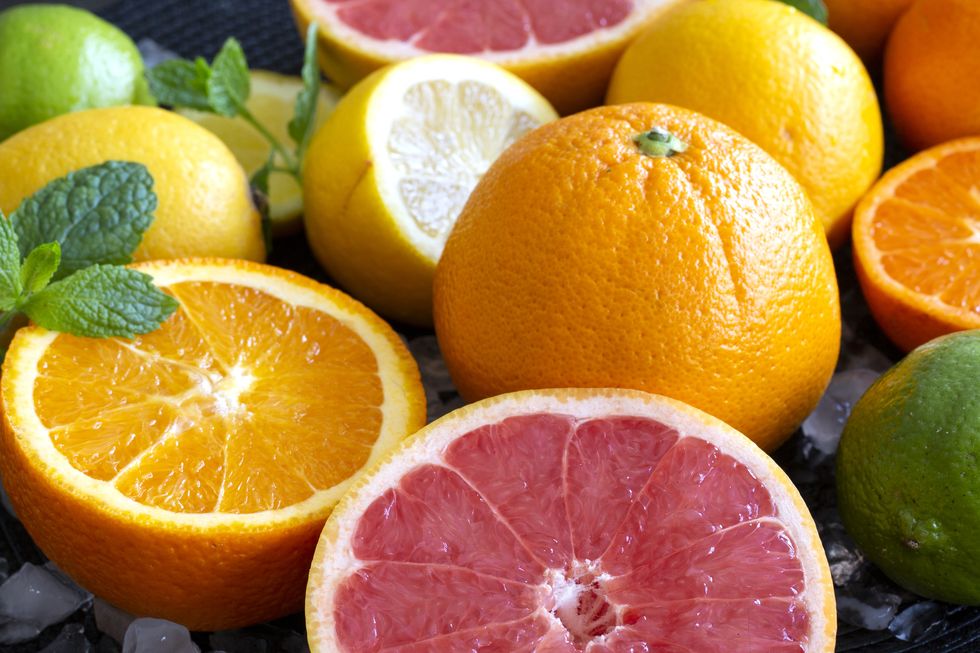 full frame shot of citrus fruits