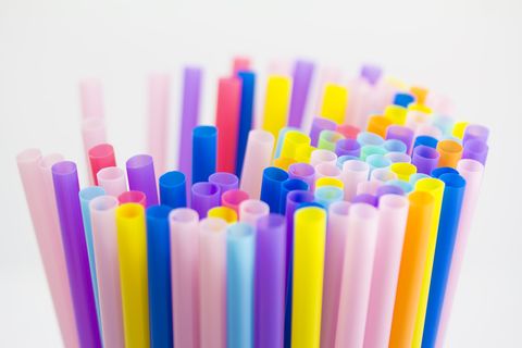 Full Frame Shot Of Colorful Drinking Straws