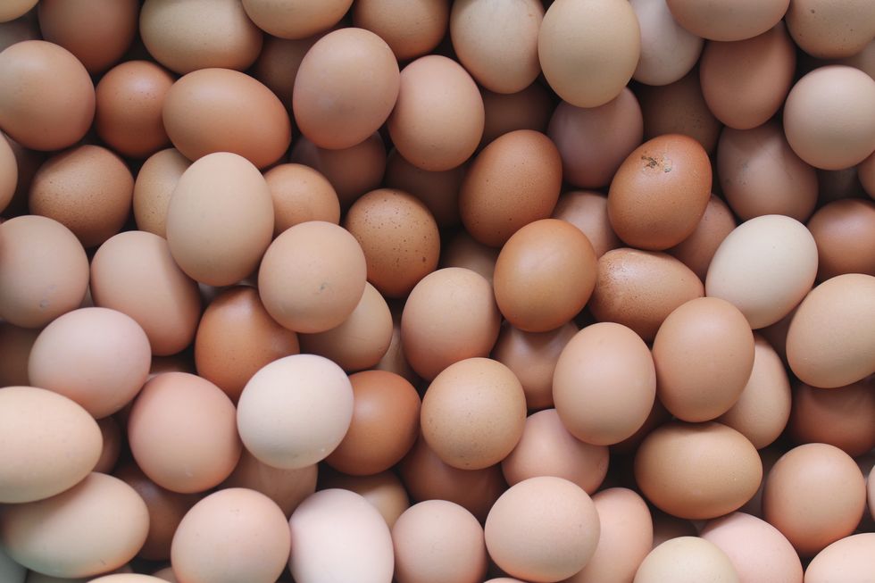 Full Frame Shot Of Eggs At Market
