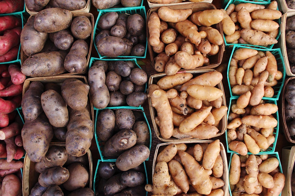 Royalty-Free photo: Potato lot