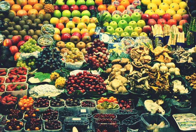 Full Frame Shot Of Food For Sale At Market Stall