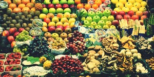 Full Frame Shot Of Food For Sale At Market Stall