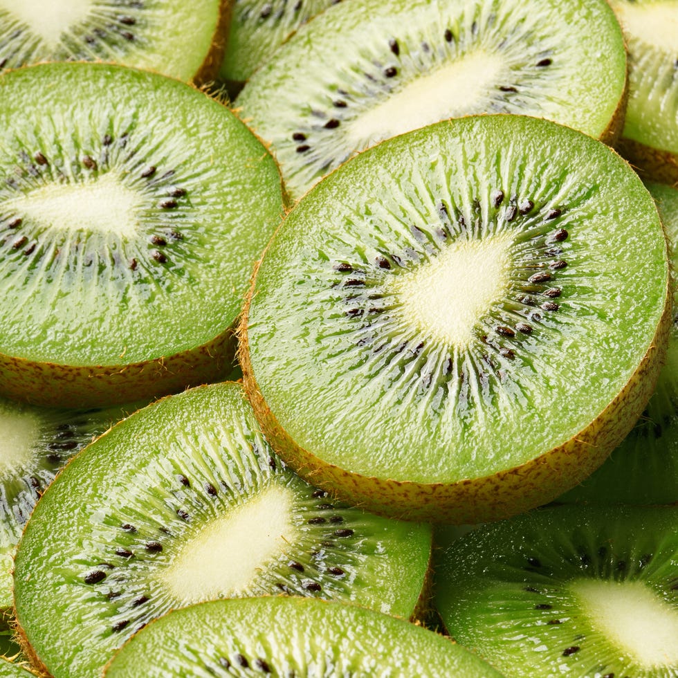 Full Frame Shot Of Kiwi Slices