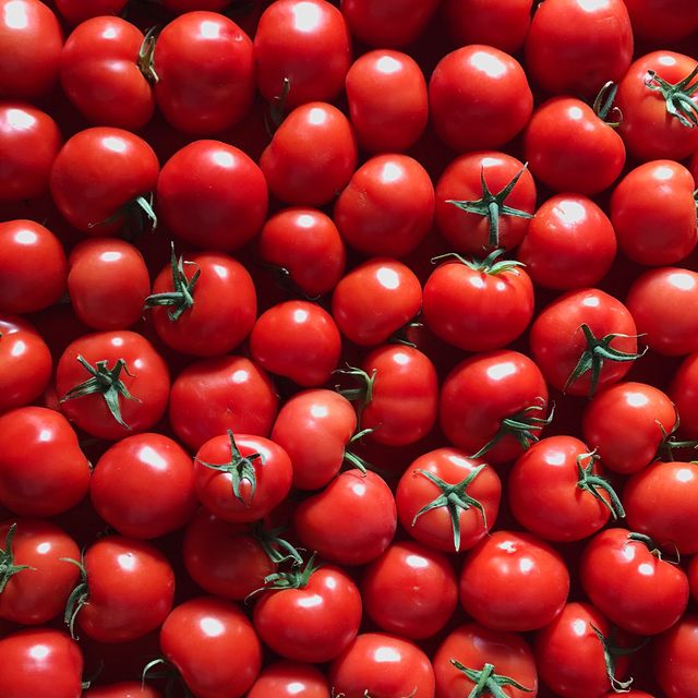 Full Frame Shot Of Tomatoes For Sale At Market