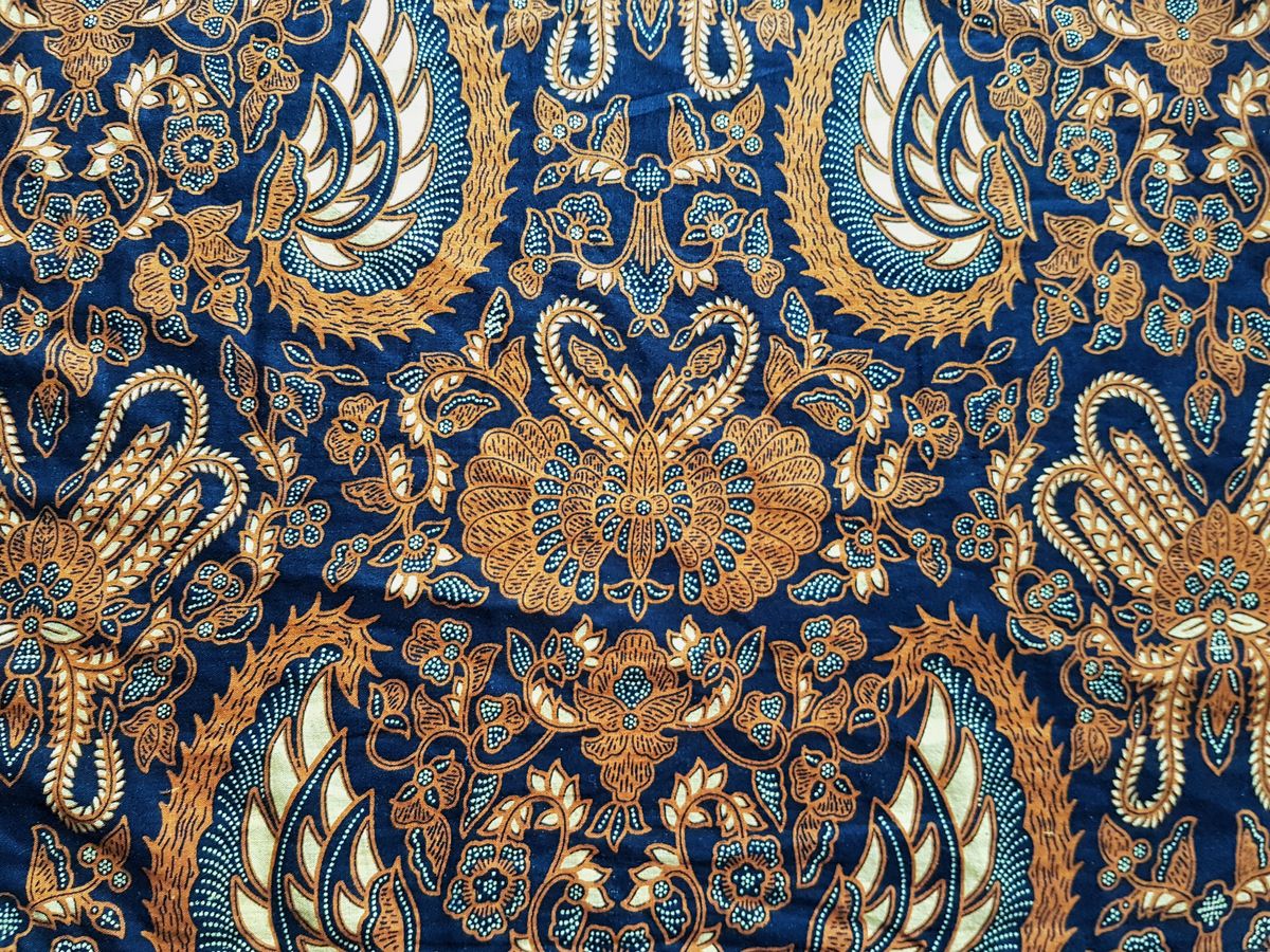 full frame shot of traditional patterned batik