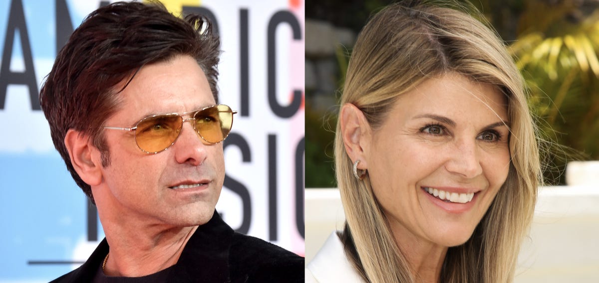 'full house' cast member and former hallmark actress, gac star lori loughlin with john stamos on tiktok