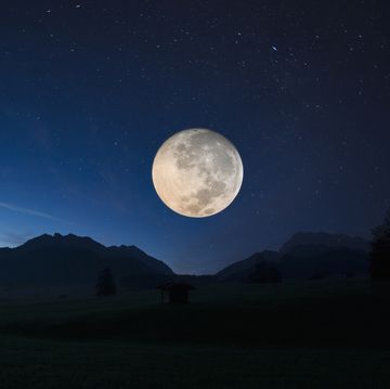 Full moon, Karwendel, Bavaria, Germany