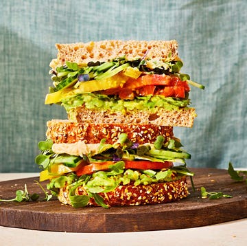 veggie sandwich with avocado, tomato, cucumber, and greens veggie sandwich with avocado, tomato, cucumber, and greens