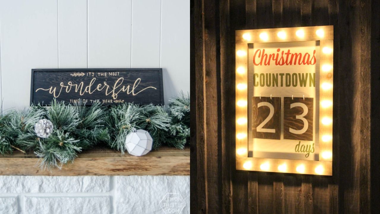 23 Best DIY Christmas Signs - Christmas Sign Ideas