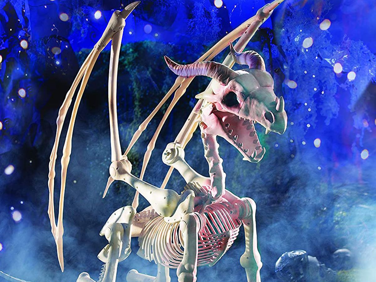 This 4-Foot Dragon Skeleton Will Make a Frightening Statement on