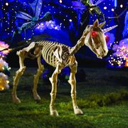 fun express unicorn skeleton halloween decoration