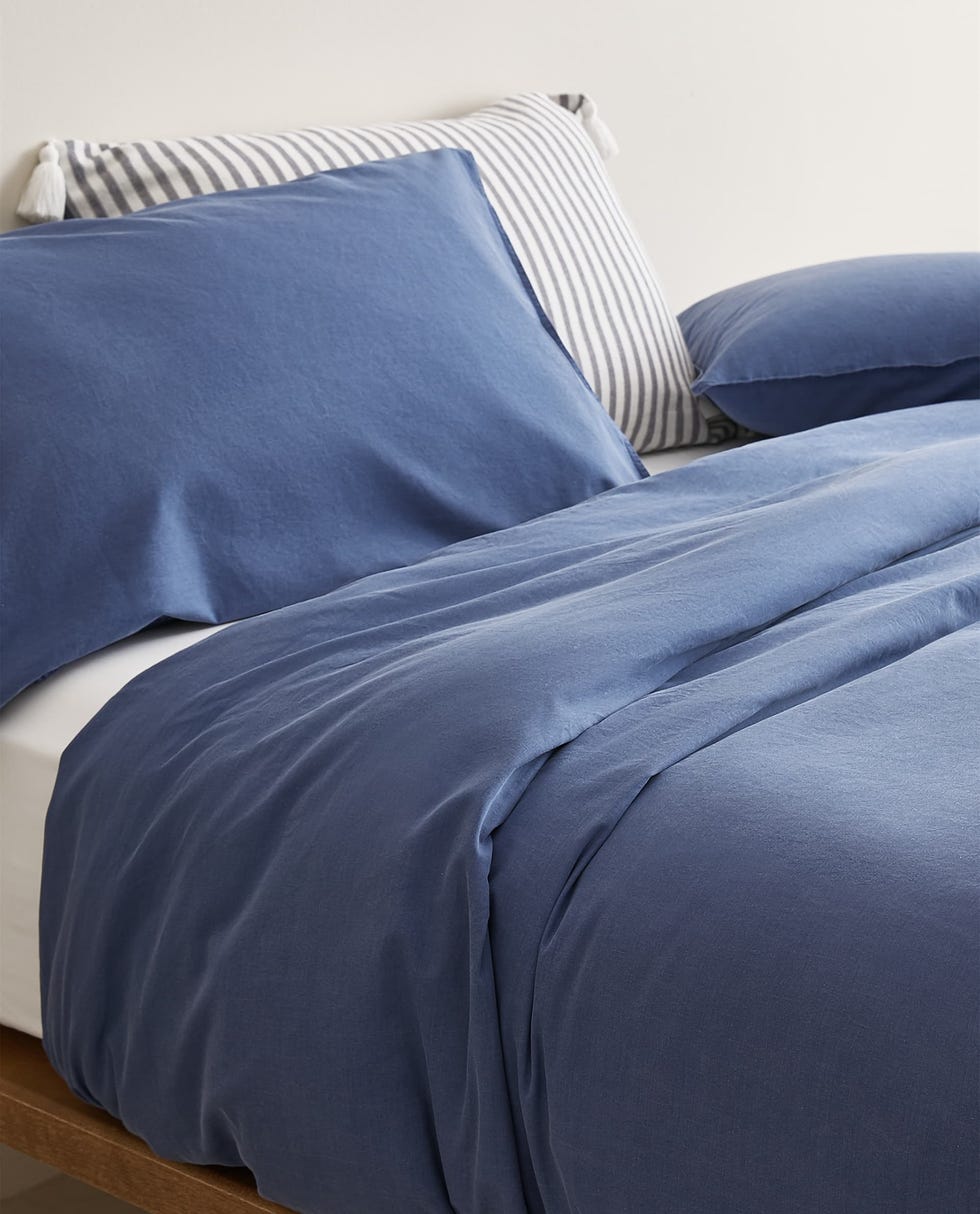 Funda nórdica de algodón lavado de Zara Home