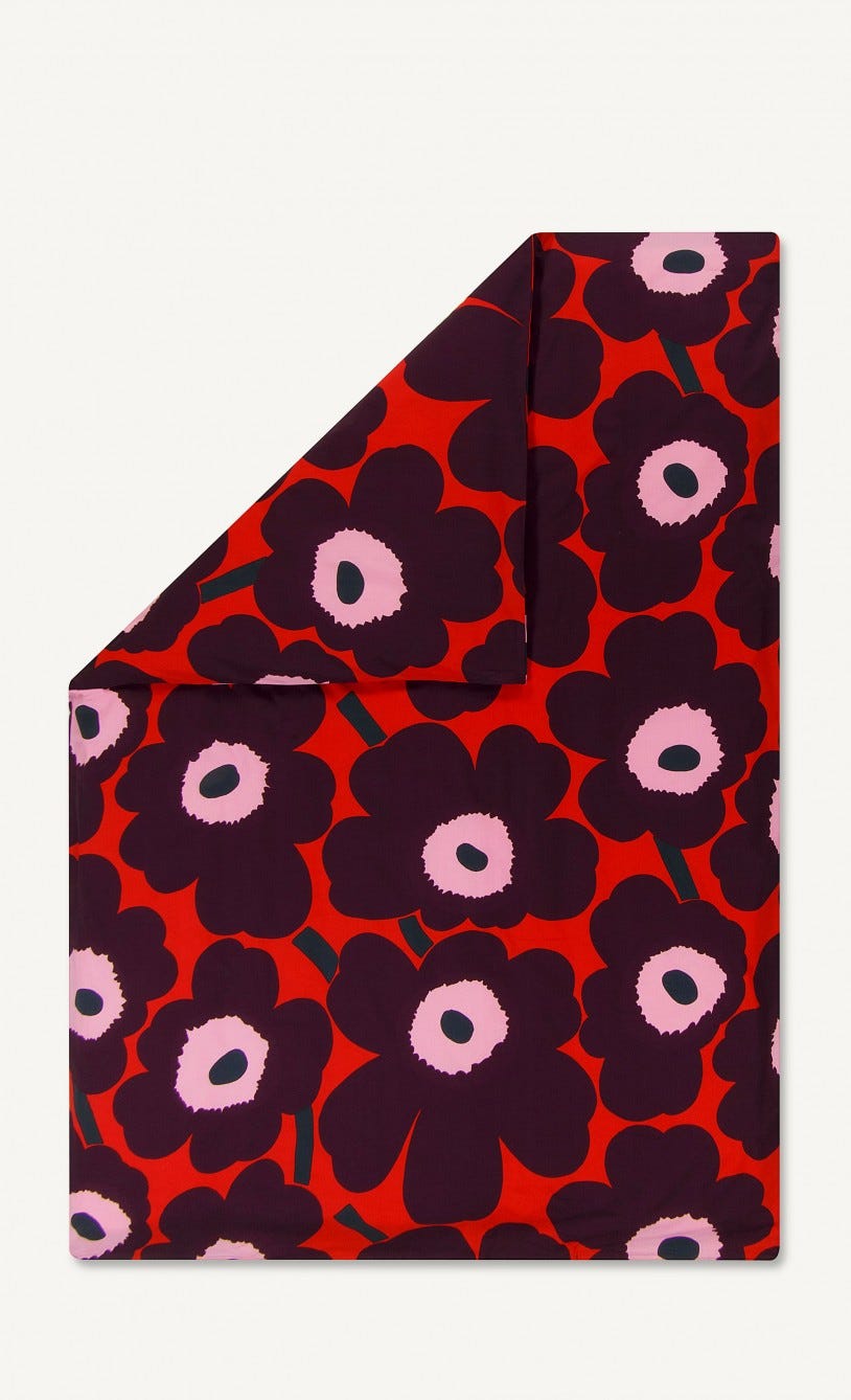 Funda nórdica floral de Marimekko