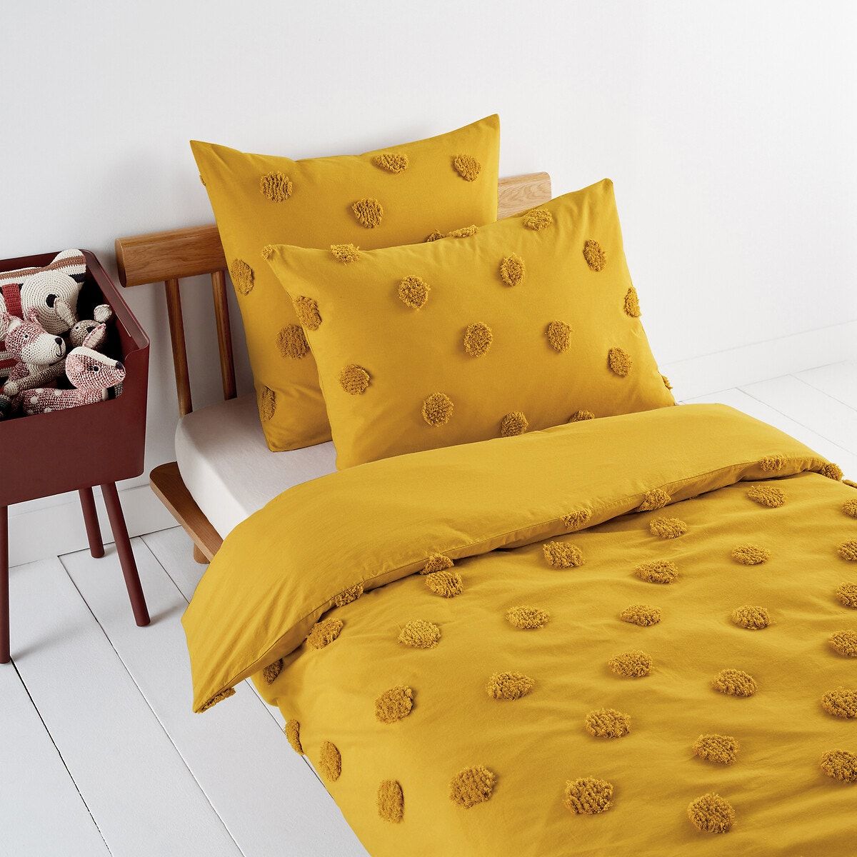 Funda Nórdica y dos fundas para almohadón en algodón (260 cm) Ray Kilim  Amarillo ocre - Ropa de cama - Eminza