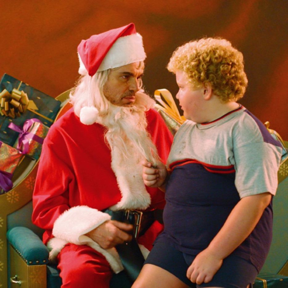 a scene from bad santa, a good housekeeping pick for best funny christmas movies