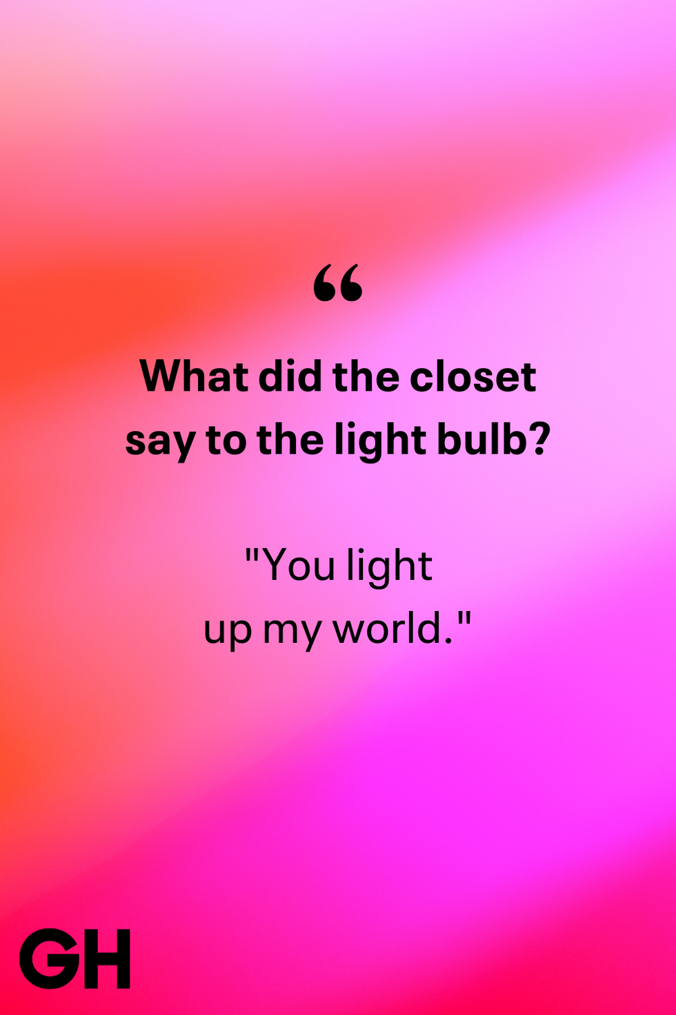 what did the closet say to the light bulb joke