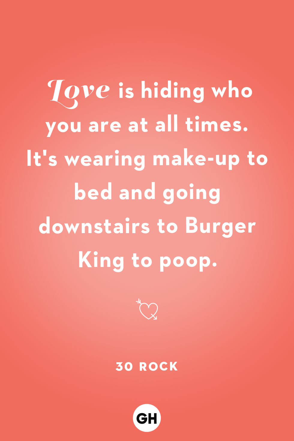 valentine's day quote on red background