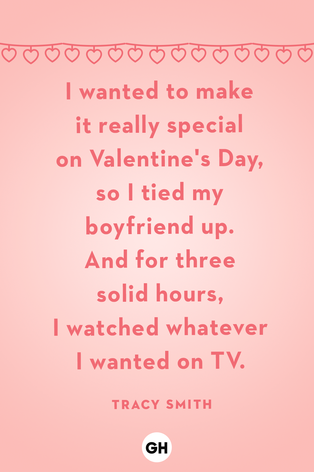 valentines day quote with red hearts