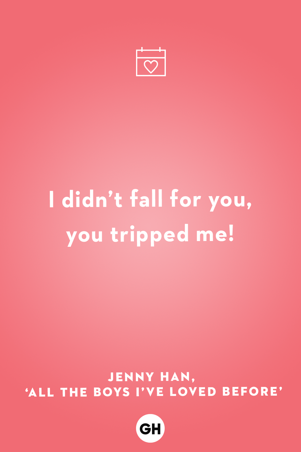 funny valentines day quote on a dark pink background