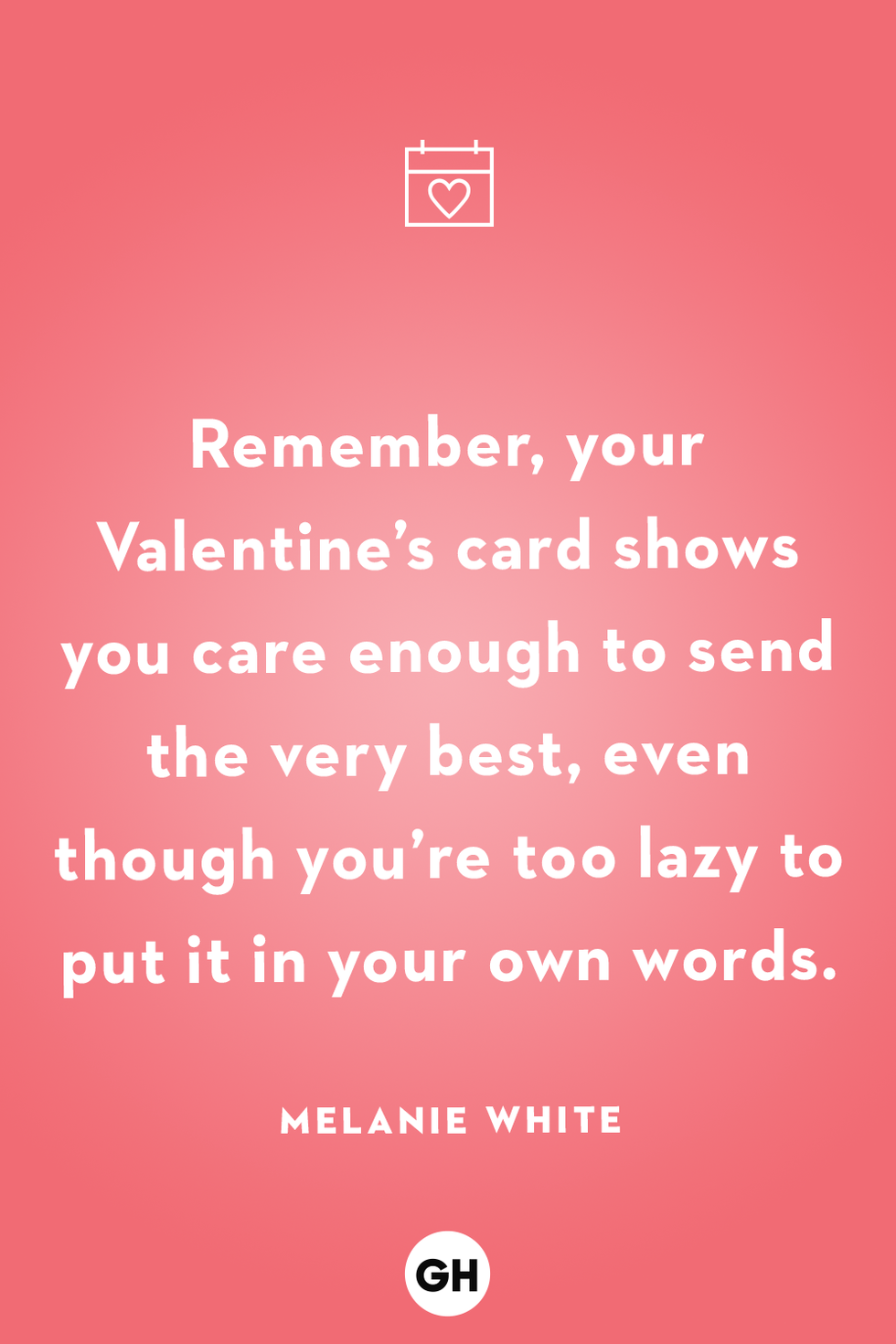 valentine's day quote on a pink background