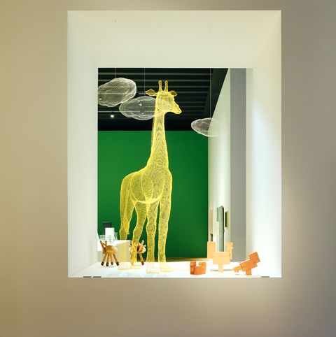 a painting of a giraffe