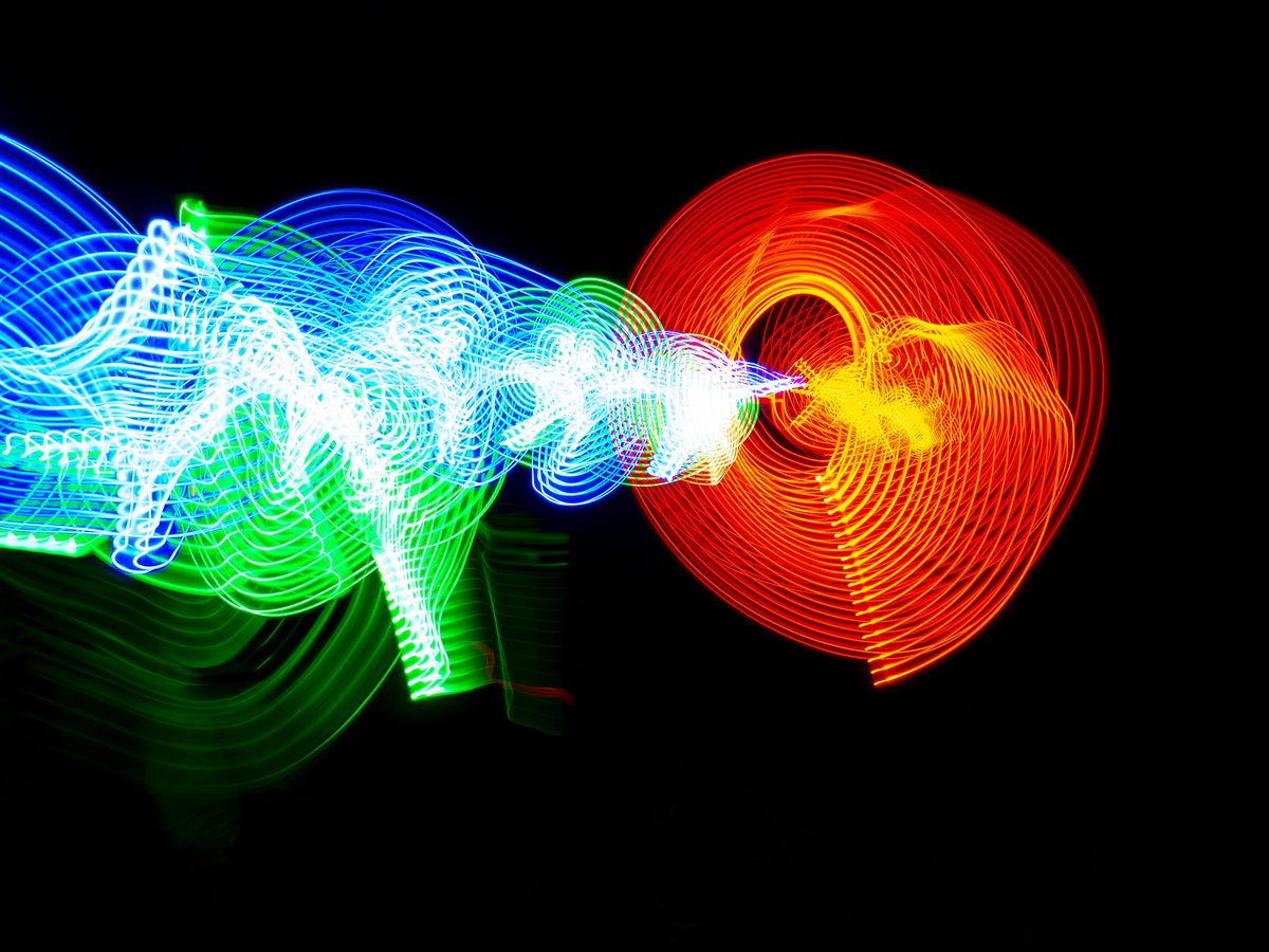 fusion energy in a black background